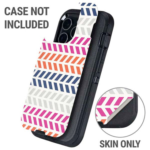 Striped Chevron Otterbox Defender iPhone Skin