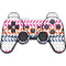 Striped Chevron PS3 Dual Shock wireless controller Skin