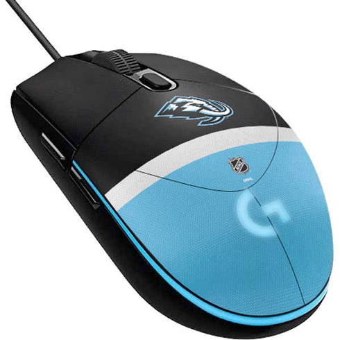 NHL Utah Mammoth Striped Jersey G203 Prodigy RGB Wired Gaming Mouse Skin
