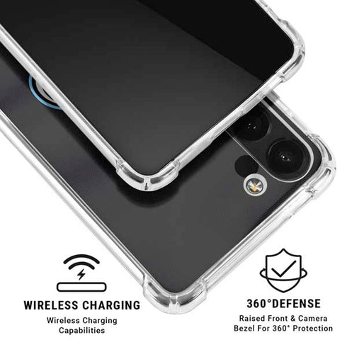 NHL Utah Mammoth Striped Jersey Galaxy A13 5G Clear Case