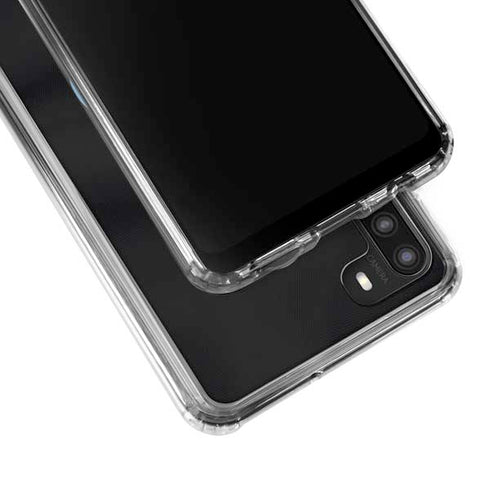 NHL Utah Mammoth Striped Jersey Galaxy A21 Clear Case