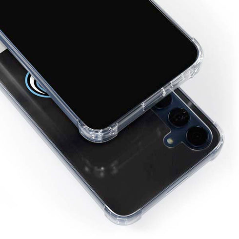 NHL Utah Mammoth Striped Jersey Galaxy A35 5G Clear Case