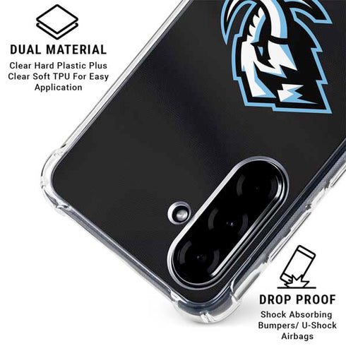NHL Utah Mammoth Striped Jersey Galaxy A36 5G Clear Case