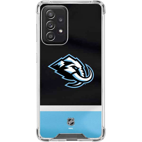 NHL Utah Mammoth Striped Jersey Galaxy A52 5G Clear Case
