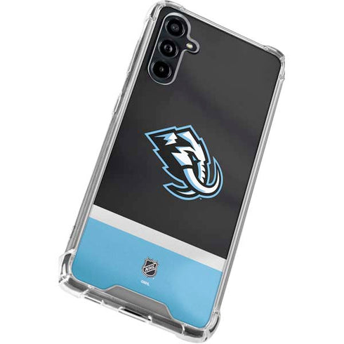 NHL Utah Mammoth Striped Jersey Galaxy A54 5G Clear Case