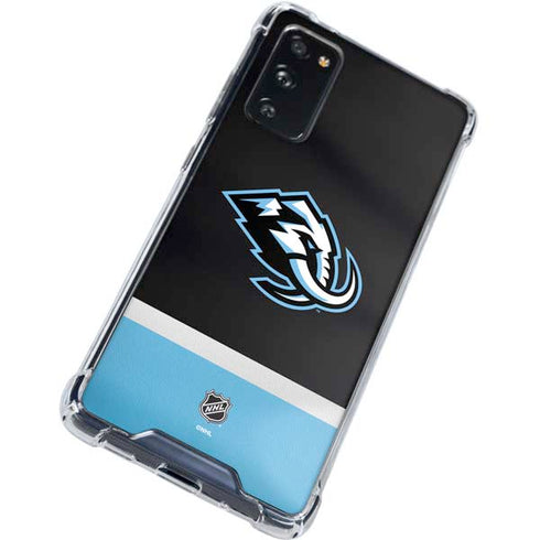 NHL Utah Mammoth Striped Jersey Galaxy S20 FE Clear Case