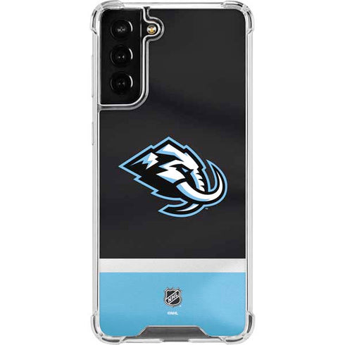 NHL Utah Mammoth Striped Jersey Galaxy S21 FE Clear Case