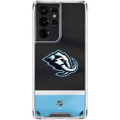 NHL Utah Mammoth Striped Jersey Galaxy S21 Ultra 5G Clear Case