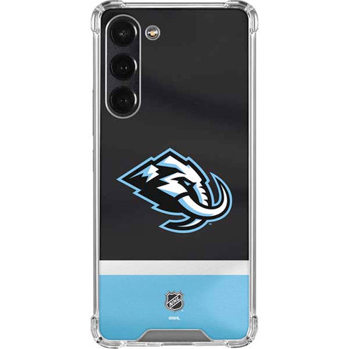 NHL Utah Mammoth Striped Jersey Galaxy S23 Plus Clear Case