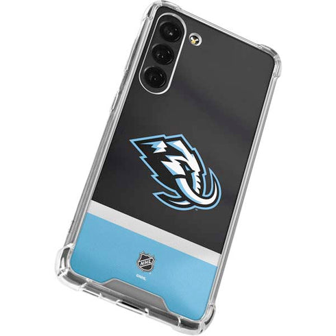 NHL Utah Mammoth Striped Jersey Galaxy S23 Plus Clear Case
