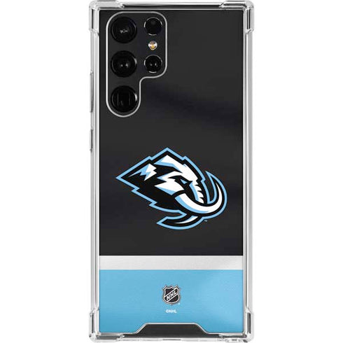 NHL Utah Mammoth Striped Jersey Galaxy S23 Ultra Clear Case