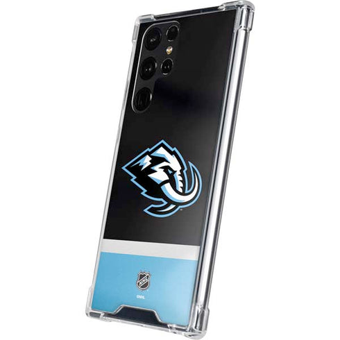 NHL Utah Mammoth Striped Jersey Galaxy S23 Ultra Clear Case