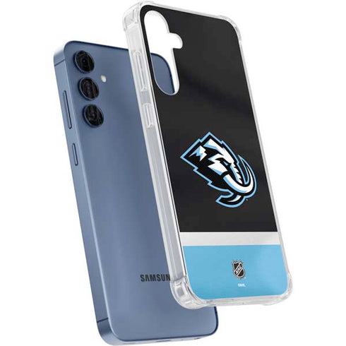 NHL Utah Mammoth Striped Jersey Galaxy S24 Clear Case