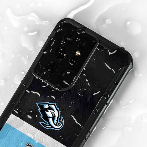 NHL Utah Mammoth Striped Jersey Galaxy S24 Ultra Waterproof Case