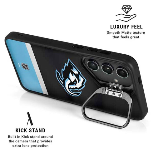 NHL Utah Mammoth Striped Jersey Galaxy S26 Kickstand Case