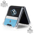 NHL Utah Mammoth Striped Jersey Galaxy Z Flip6 Clear Case