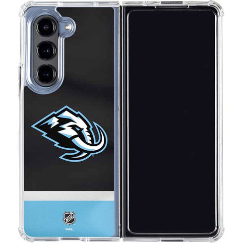 NHL Utah Mammoth Striped Jersey Galaxy Z Fold5 5G Clear Case