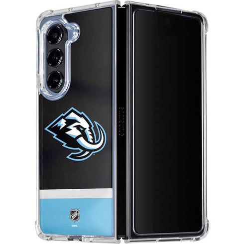 NHL Utah Mammoth Striped Jersey Galaxy Z Fold5 5G Clear Case