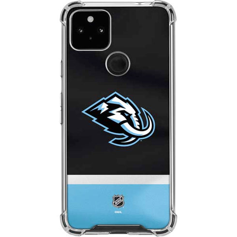 NHL Utah Mammoth Striped Jersey Google Pixel 4a 5G Clear Case
