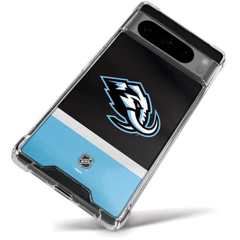 NHL Utah Mammoth Striped Jersey Google Pixel 8 Pro Clear Case