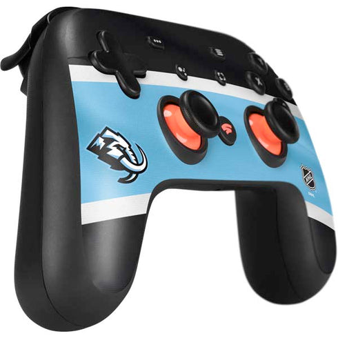 NHL Utah Mammoth Striped Jersey Google Stadia Controller Skin