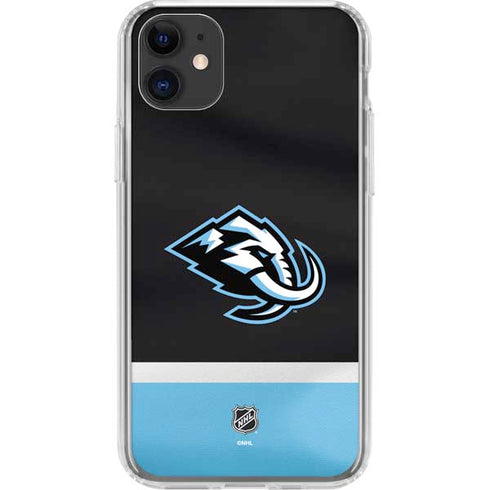 NHL Utah Mammoth Striped Jersey iPhone 11 Clear Case