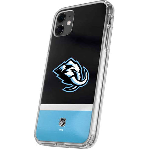 NHL Utah Mammoth Striped Jersey iPhone 11 Clear Case