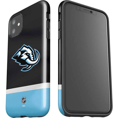 NHL Utah Mammoth Striped Jersey iPhone 11 Impact Case