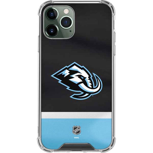 NHL Utah Mammoth Striped Jersey iPhone 11 Pro Max Clear Case