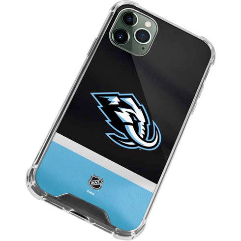 NHL Utah Mammoth Striped Jersey iPhone 11 Pro Max Clear Case