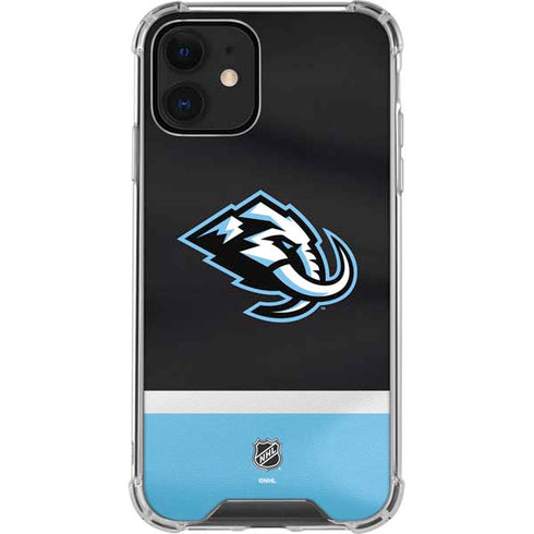 NHL Utah Mammoth Striped Jersey iPhone 12 Clear Case