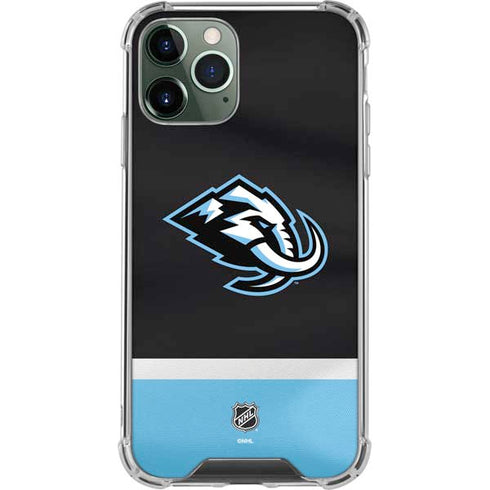 NHL Utah Mammoth Striped Jersey iPhone 12 Pro Clear Case