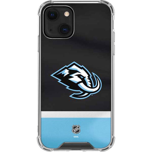 NHL Utah Mammoth Striped Jersey iPhone 13 Clear Case