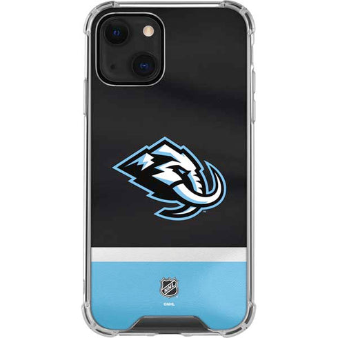 NHL Utah Mammoth Striped Jersey iPhone 13 Mini Clear Case