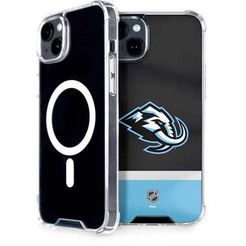 NHL Utah Mammoth Striped Jersey iPhone 14 MagSafe Case