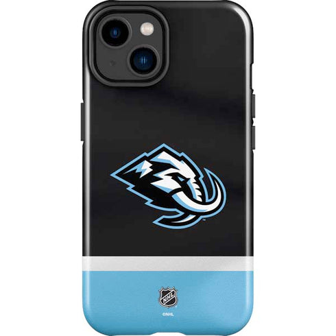 NHL Utah Mammoth Striped Jersey iPhone 14 Plus Impact Case