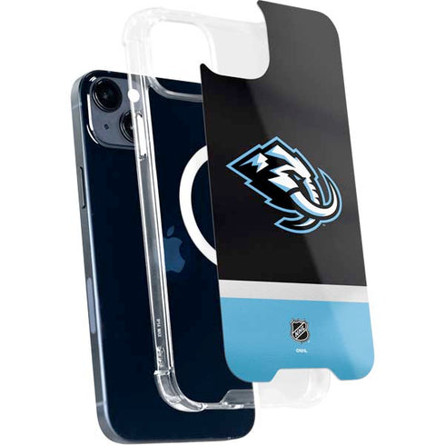 NHL Utah Mammoth Striped Jersey iPhone 15 MagSafe Case