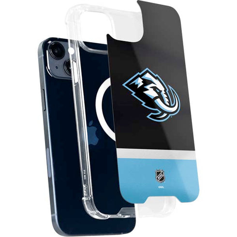 NHL Utah Mammoth Striped Jersey iPhone 15 Plus MagSafe Case
