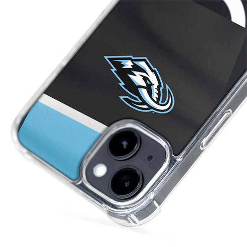 NHL Utah Mammoth Striped Jersey iPhone 15 Plus MagSafe Case