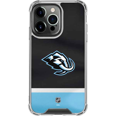 NHL Utah Mammoth Striped Jersey iPhone 15 Pro Clear Case