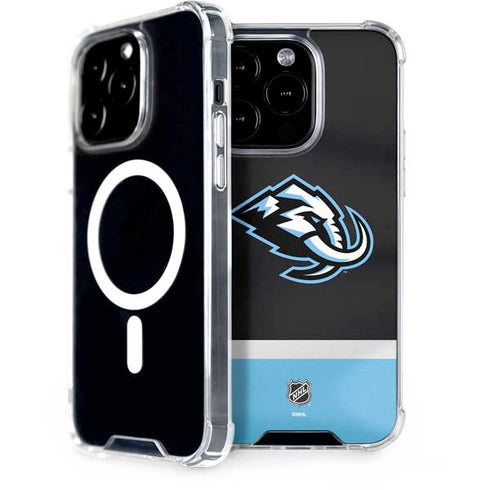 NHL Utah Mammoth Striped Jersey iPhone 15 Pro MagSafe Case