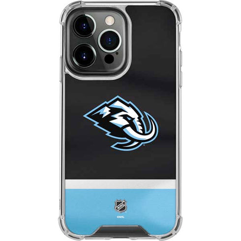 NHL Utah Mammoth Striped Jersey iPhone 15 Pro Max Clear Case