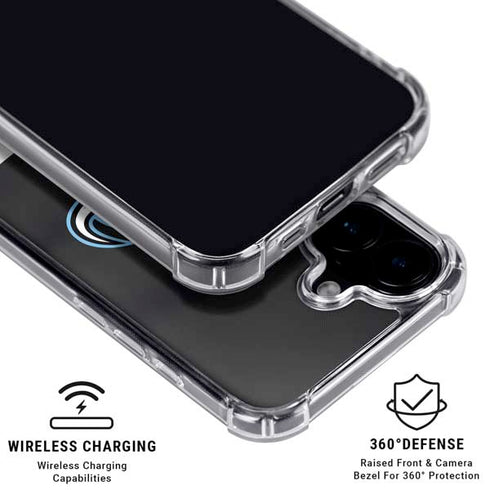 NHL Utah Mammoth Striped Jersey iPhone 16 Clear Case