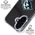 NHL Utah Mammoth Striped Jersey iPhone 16 Clear Case