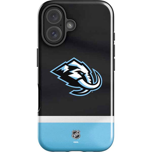 NHL Utah Mammoth Striped Jersey iPhone 16 Impact Case