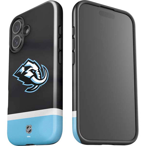 NHL Utah Mammoth Striped Jersey iPhone 16 Impact Case