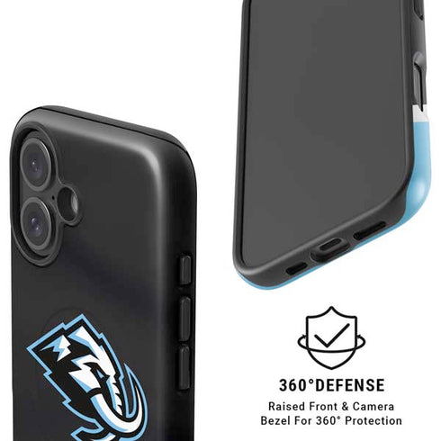 NHL Utah Mammoth Striped Jersey iPhone 16 Plus Magsafe Impact Case