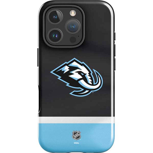 NHL Utah Mammoth Striped Jersey iPhone 16 Pro Impact Case