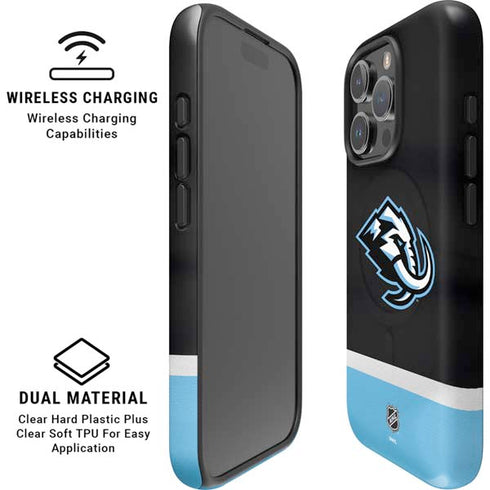 NHL Utah Mammoth Striped Jersey iPhone 16 Pro Magsafe Impact Case