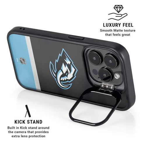 NHL Utah Mammoth Striped Jersey iPhone 16 Pro Max Kickstand Case